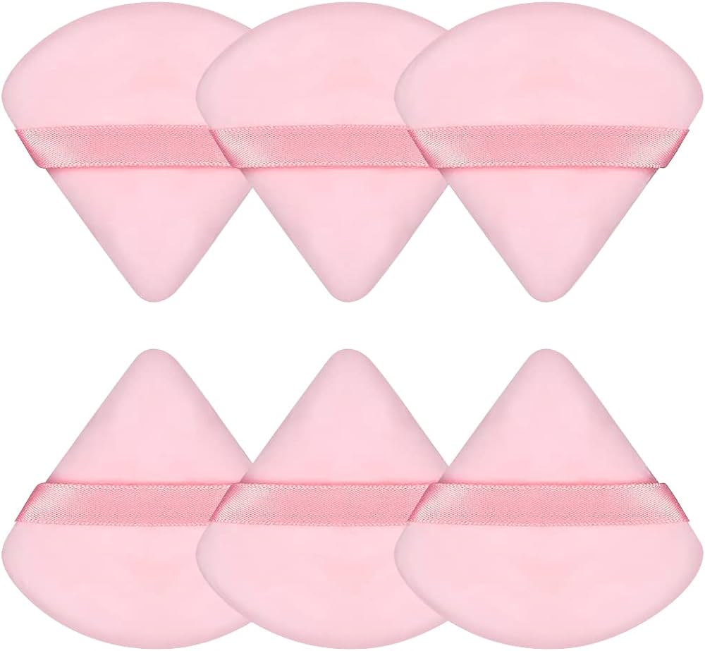 Pink Triangle Powder Puff (6pc)
