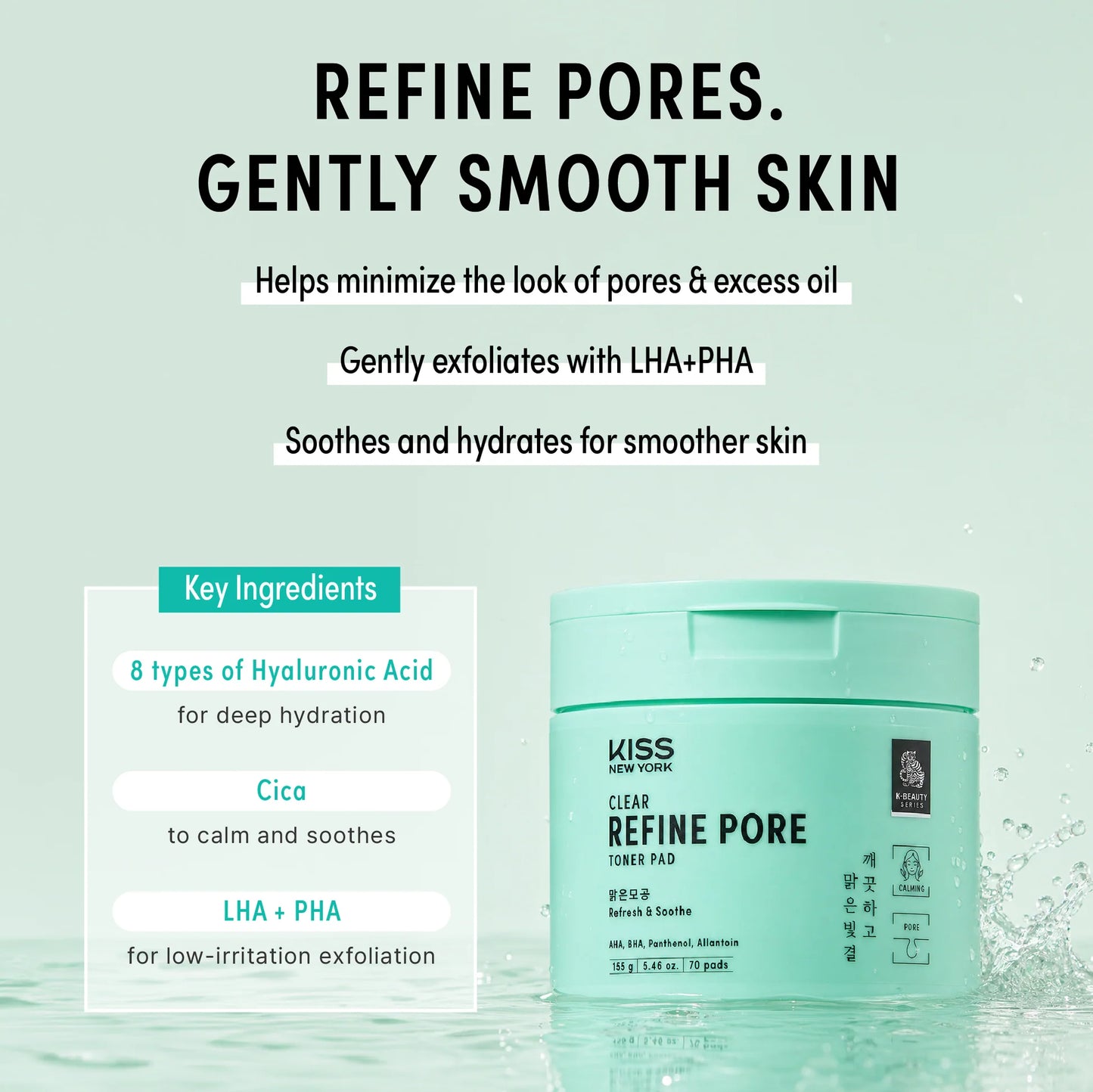Kiss Clear Refine Pore Toner Pad