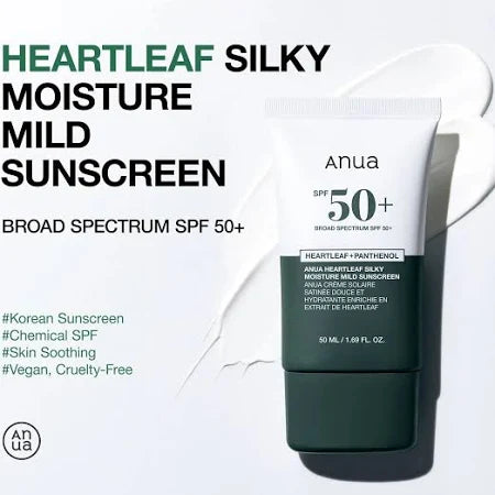 Anua Heartleaf Silky Moisture Sun Cream