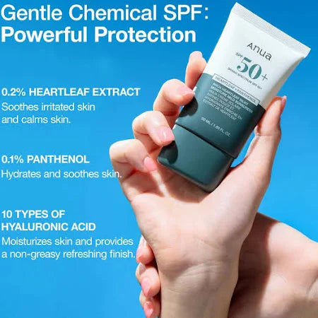 Anua Heartleaf Silky Moisture Sun Cream