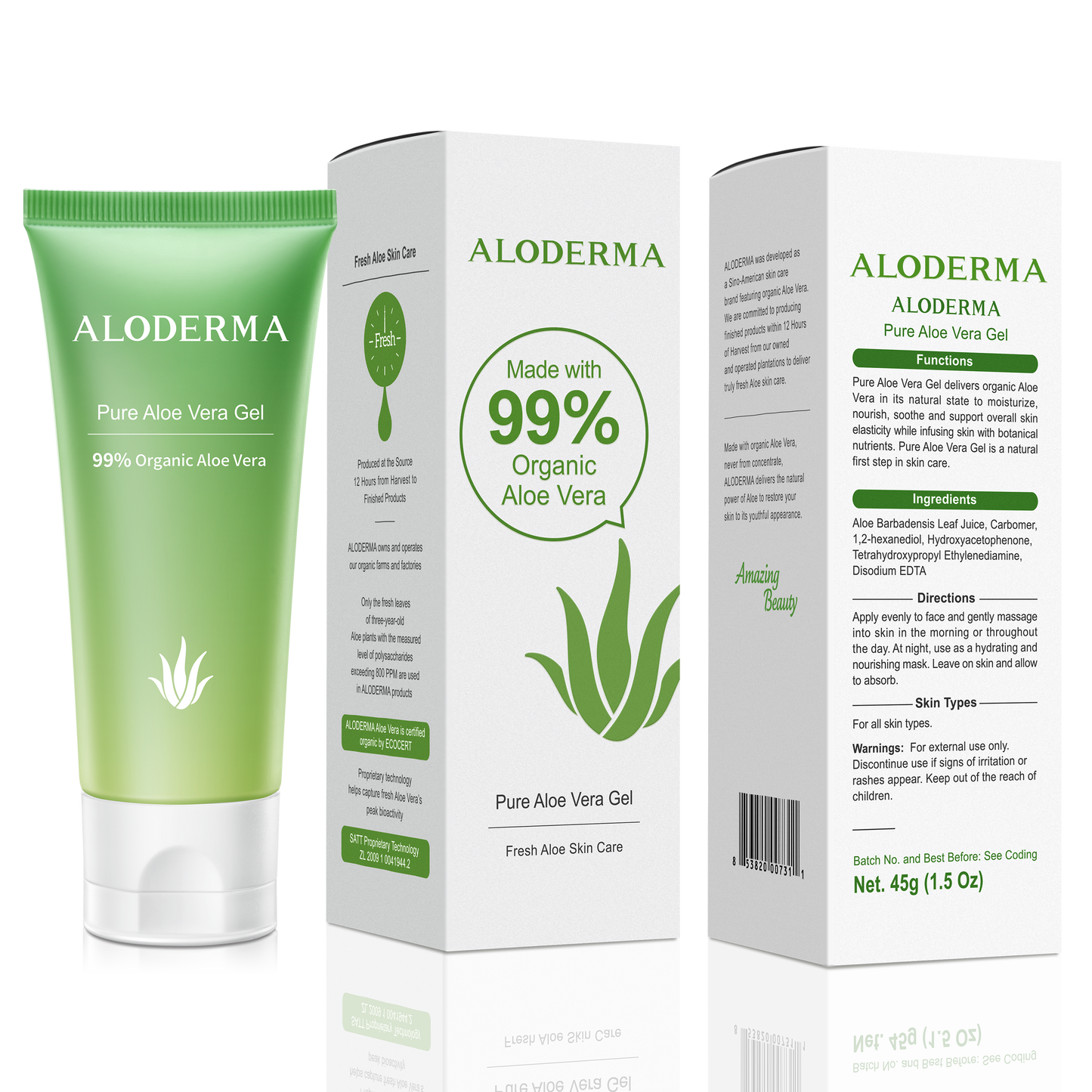 Pure Aloe Vera Gel by ALODERMA