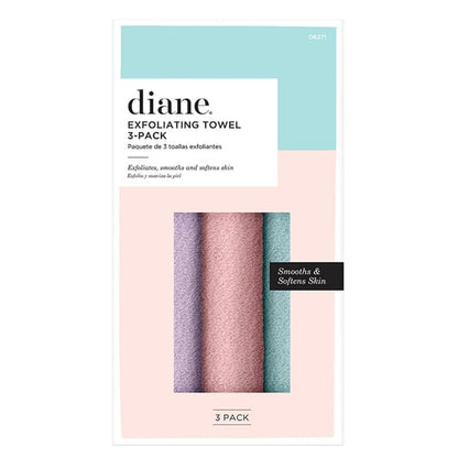 Diane Exfoliating Towels-3 Pack