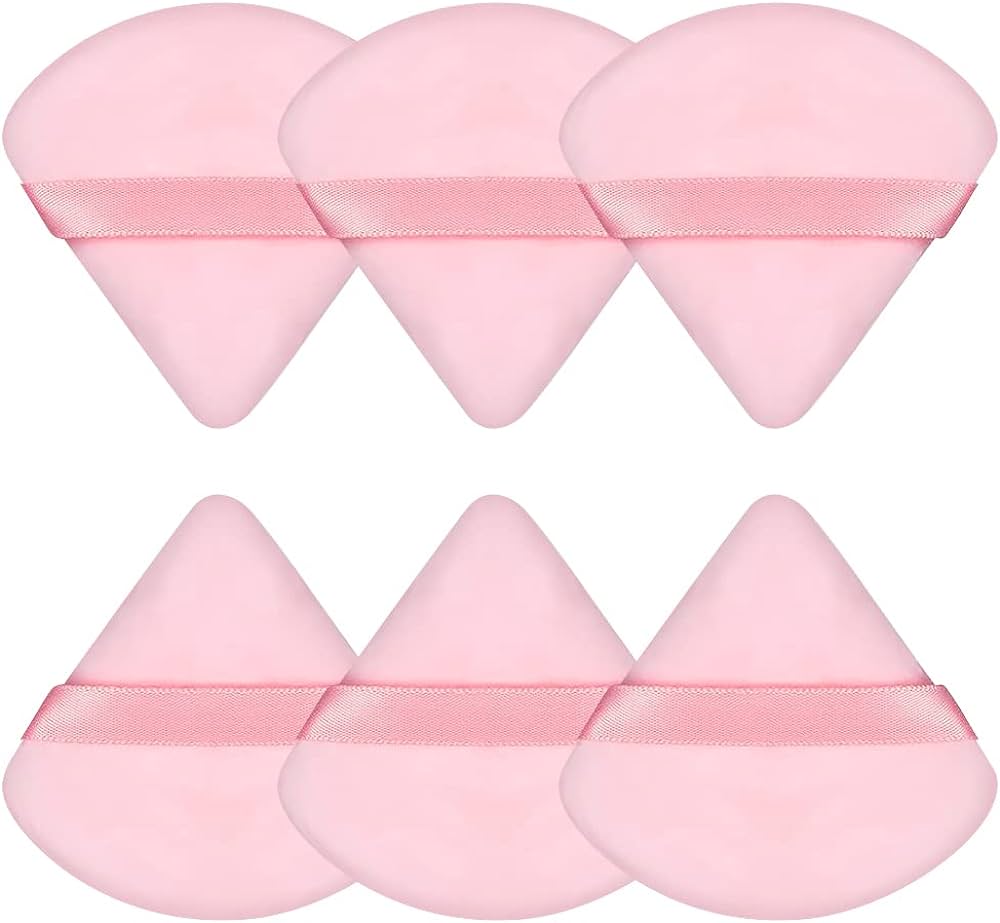 Pink Triangle Powder Puff (6pc)