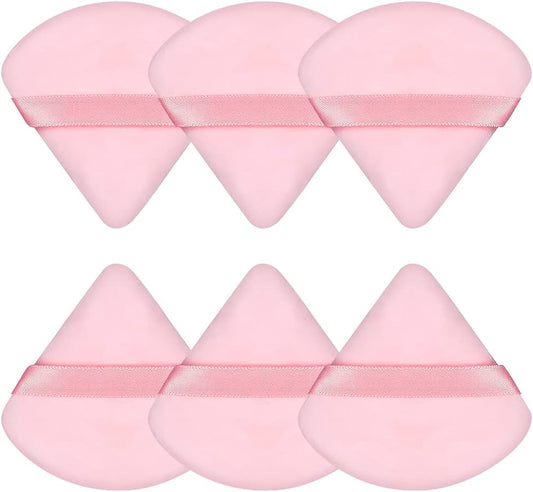 Pink Triangle Powder Puff (6pc)