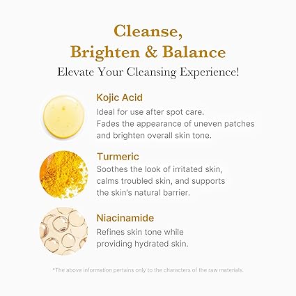 Kojic Acid Tumeric Toning Cleanser
