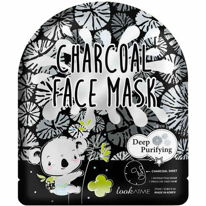 LOOK AT ME Charcoal Tencel Facial Mask | Korean Skincare | Deep Purifying