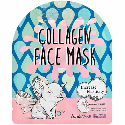 LOOK AT ME Collagen Tencel Facial Mask | Korean Skincare | Intense Elasticity