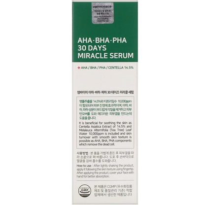 AHA, BHA, PHA 30 Days Miracle Serum, 50ml