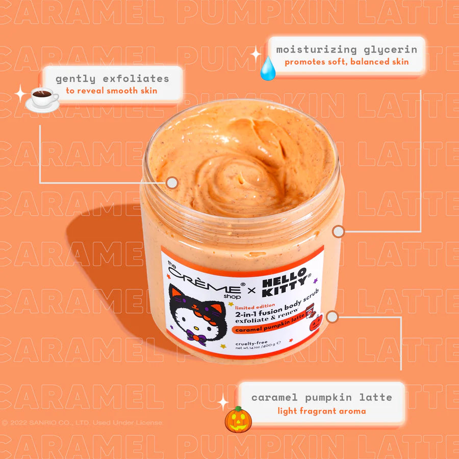 The Crème Shop x Hello Kitty Fusion Body Scrub - Caramel Pumpkin Latte