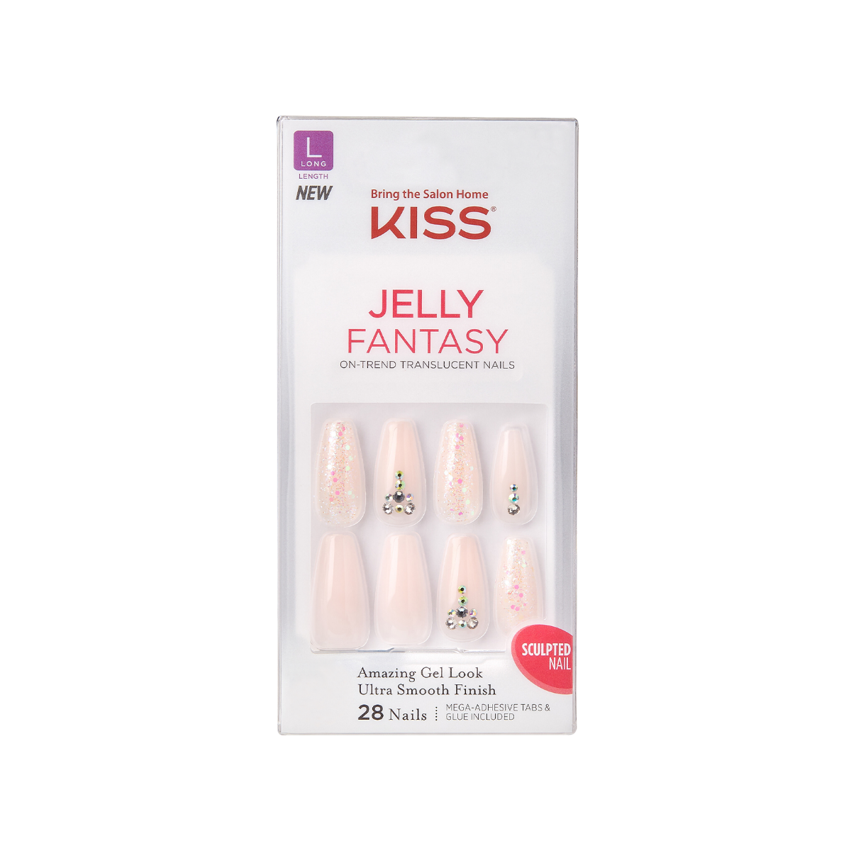 Jelly Fantasy Sculpted Nails - Jelly Juice (L) (FJ02)