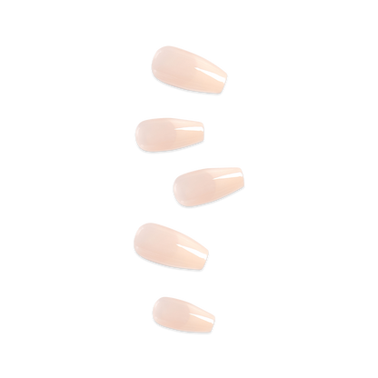 Salon Acrylic French Nails - Leilani (M) (KAN07)